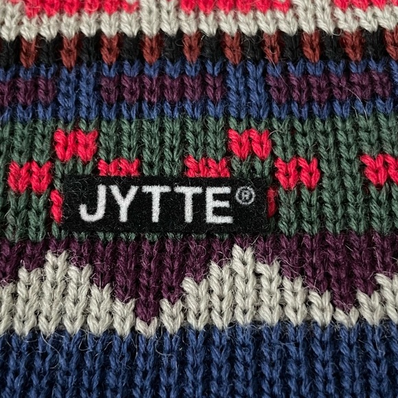 Vintage Jytte Mau Designs Adult Winter Hat 100% Wool Made In USA 1997 - Picture 2 of 4